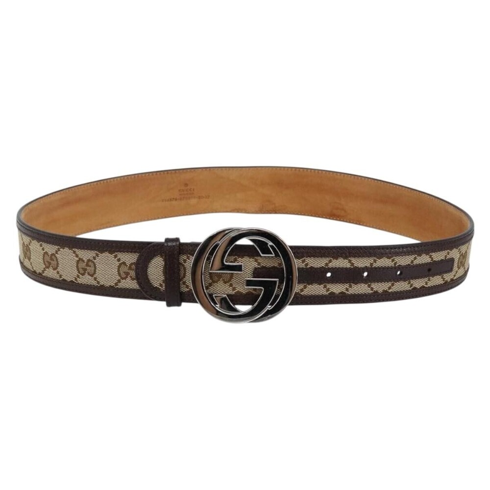Gucci Interlocking G Belt GG Canvas Wide